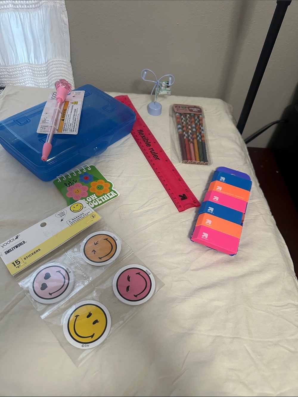 Colorful School Stationery Bundle - Pink, Blue, Yellow Accents NWT